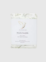 The Gilded Bird Spring Toile Organic Cotton Muslin Swaddle