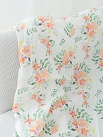 The Gilded Bird Spring Toile Organic Cotton Muslin Swaddle