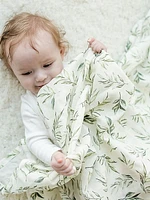 The Gilded Bird Spring Toile Organic Cotton Muslin Swaddle