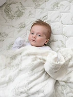 The Gilded Bird Safari Toile Bamboo Baby Blanket