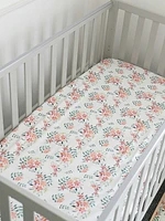 The Gilded Bird Safari Toile Fitted Crib Sheet