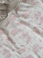 The Gilded Bird Safari Toile Bamboo Baby Blanket