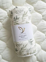 The Gilded Bird Safari Toile Bamboo Baby Blanket