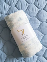 The Gilded Bird Spring Toile Bamboo Baby Blanket