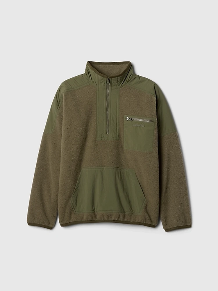 Kids Sherpa Half-Zip Pullover