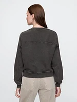 French Terry Wedge-Seam Sweatshirt