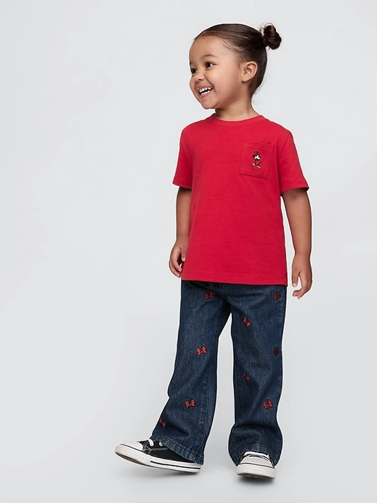 Gap × Disney Baby Minnie Mouse Embroidered Stride Jeans