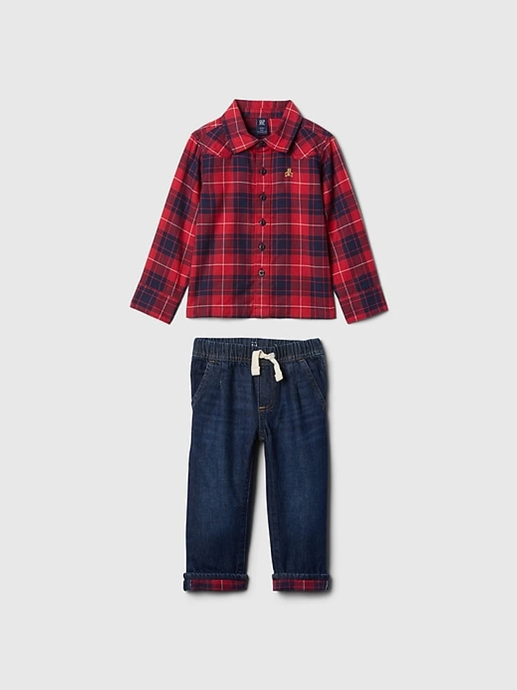 babyGap Flannel Outfit Set