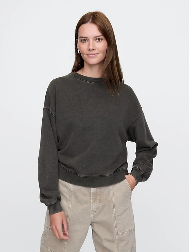 French Terry Wedge-Seam Sweatshirt