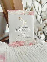 The Gilded Bird Spring Toile Organic Cotton Muslin Swaddle