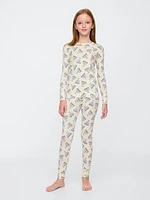 Kids Organic Cotton Henley PJ Set