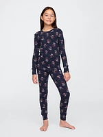 Kids Organic Cotton Henley PJ Set