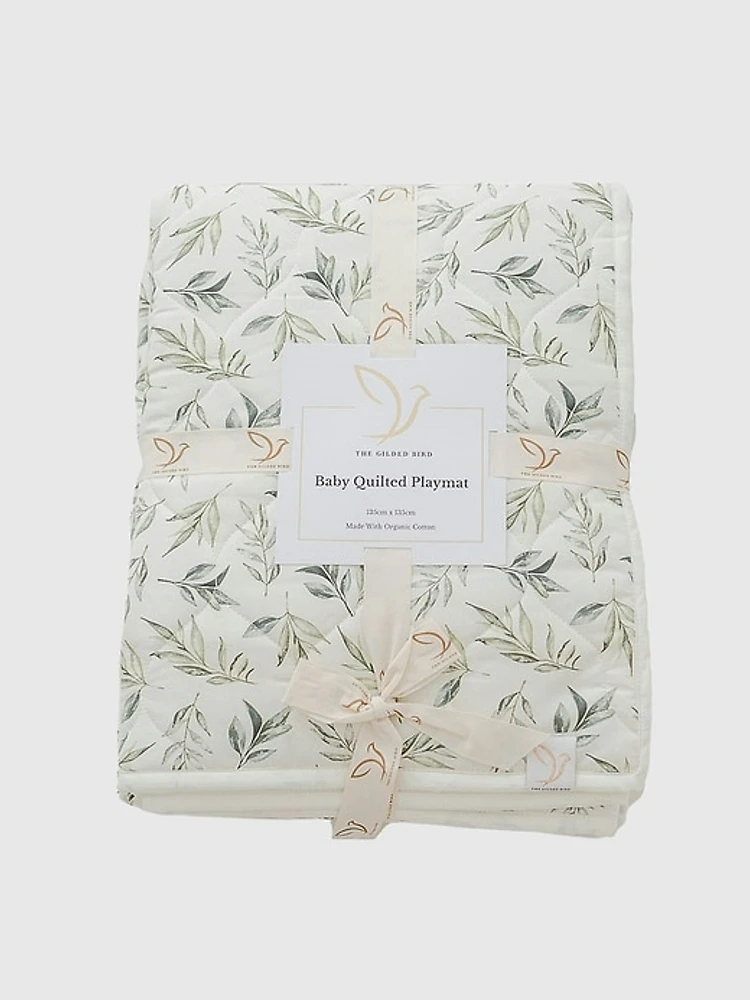 The Gilded Bird Safari Toile Quilted Playmat