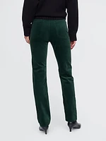 High Rise Velvet '90s Straight Pants