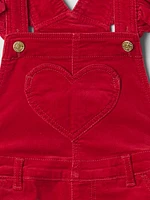 babyGap Velvet Heart Overalls