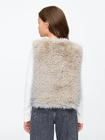 Kids Recycled Faux Fur Vest