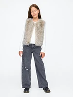 Kids Recycled Faux Fur Vest