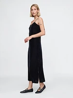 Recycled Velvet Maxi Slip Dress