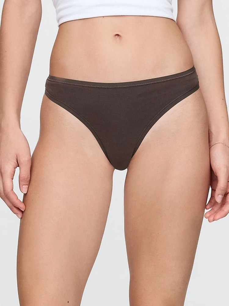 Organic Stretch Cotton Thong