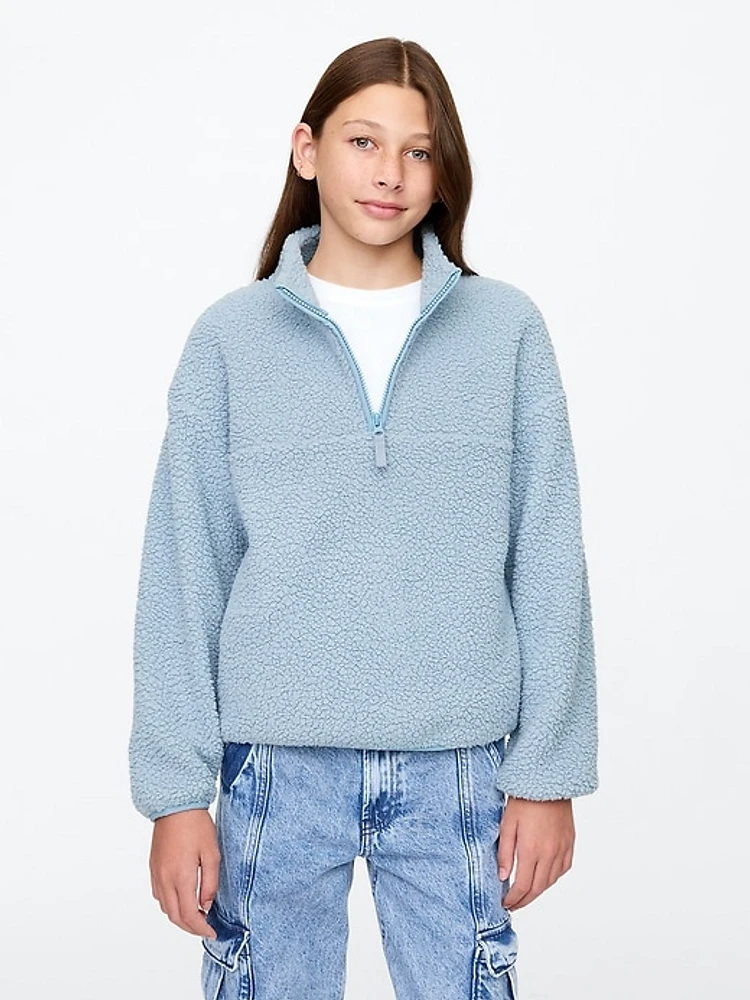 Kids Sherpa Half-Zip Pullover