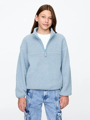 Kids Sherpa Half-Zip Pullover