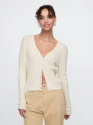 Cable-Knit Cardigan