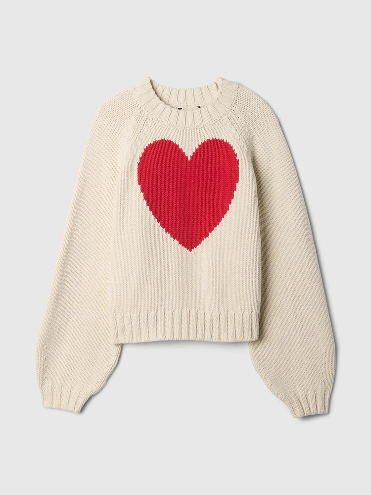 Relaxed Balloon-Sleeve Sweater