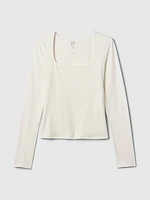 CloseKnit Jersey Square-Neck Top