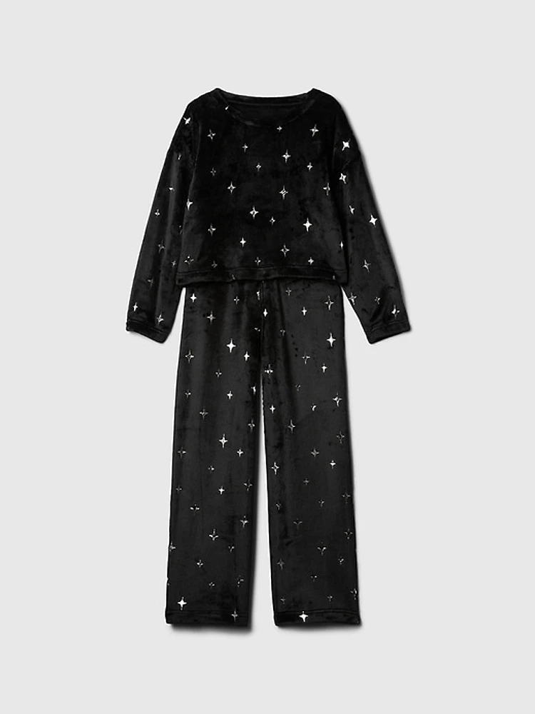 Kids Recycled Cozy Cropped PJ Set