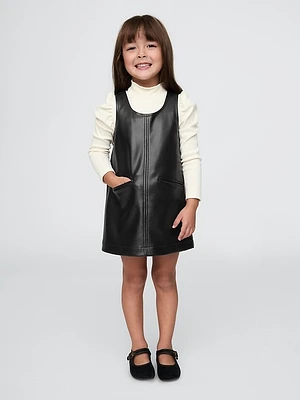 babyGap Vegan Leather Jumper Dress