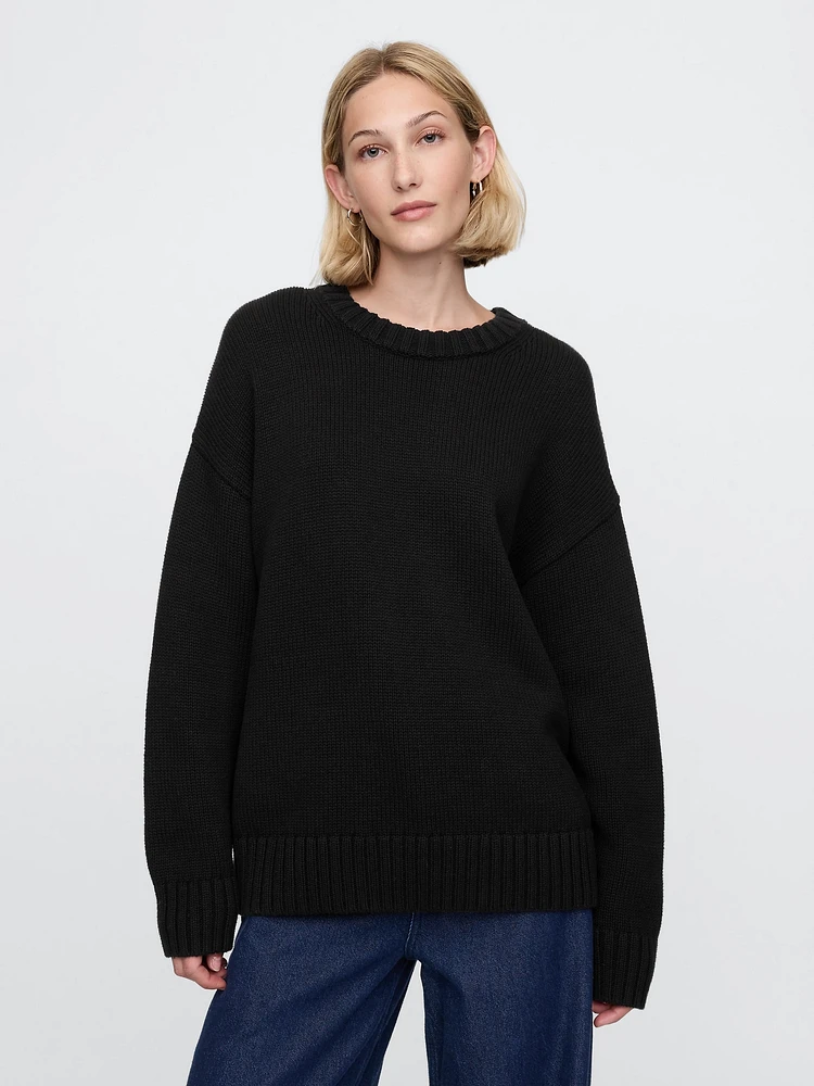 100% Cotton Oversized Boyfriend Sweater