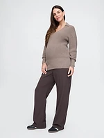 Maternity CashSoft Polo Sweater