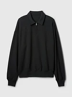 Heavyweight Quarter-Zip Polo Sweatshirt