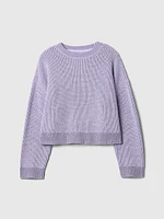 Kids Boxy Crewneck Sweater