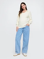 Maternity CashSoft Polo Sweater