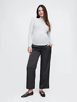 Maternity Full Panel Satin Trousers