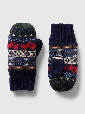 Toddler CashSoft Fair Isle Mittens