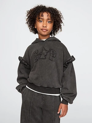 Kids Wicked Vintage Soft Ruffle Hoodie