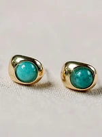 St. Armands Turquoise Huggie Mini Hoop Earrings