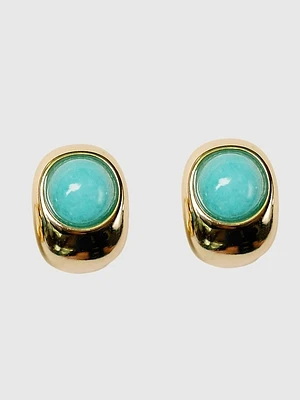 St. Armands Turquoise Huggie Mini Hoop Earrings