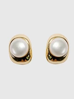 St. Armands Pearl Huggie Mini Hoop Earrings