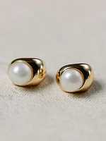 St. Armands Pearl Huggie Mini Hoop Earrings