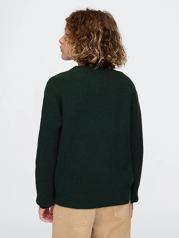 CashSoft Rib Crewneck Sweater