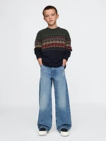 Kids CashSoft Fair Isle Sweater