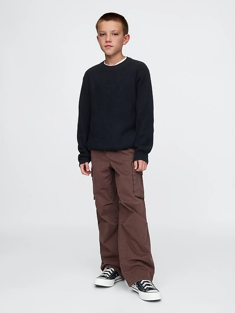 CashSoft Rib Crewneck Sweater
