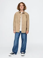 Kids Khaki Western Shirt