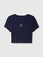 Gap × Disney Cropped Crewneck T-Shirt