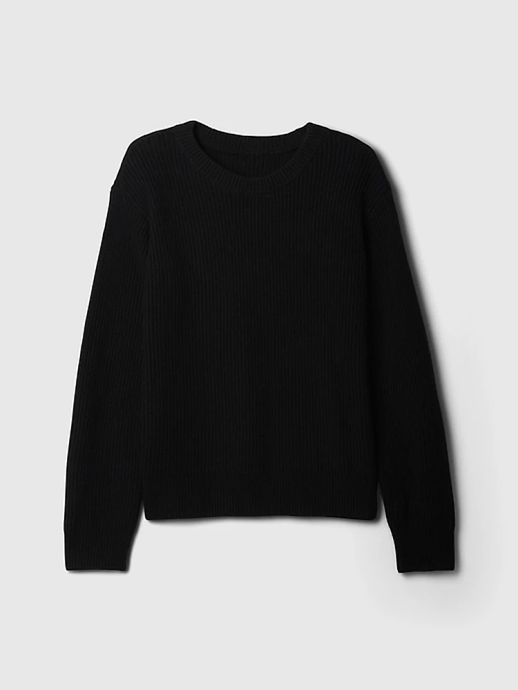 CashSoft Rib Crewneck Sweater