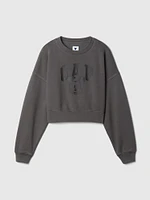 Gap × Disney Mickey Mouse Cropped Logo Sweatshirt