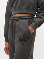 Gap × Disney Mickey Mouse Logo Wide-Leg Sweatpants